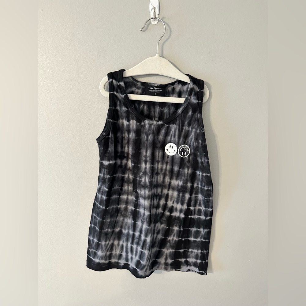 TINY WHALES tie dye tank top